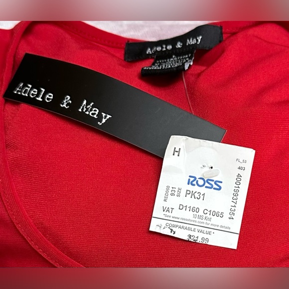 Adele & May Woman’s Bat Wing Dressy Top - Picture 5 of 5